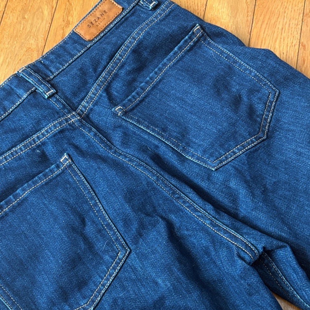 Sezane Indigo Straight Leg Jeans - Picture 7 of 9
